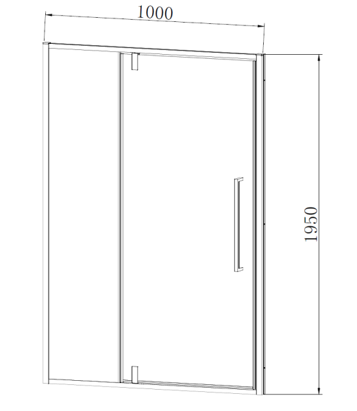 Душевая дверь Vincea Slim-N VDP-4SN100CLGM 100 см стекла прозрачные, профиль вороненая сталь