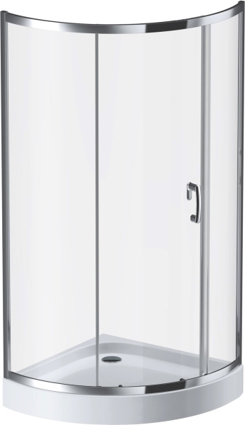 Душевой угол Am.Pm Like W83G-315-090CT четверть круга  стекла прозрачные, профиль хром