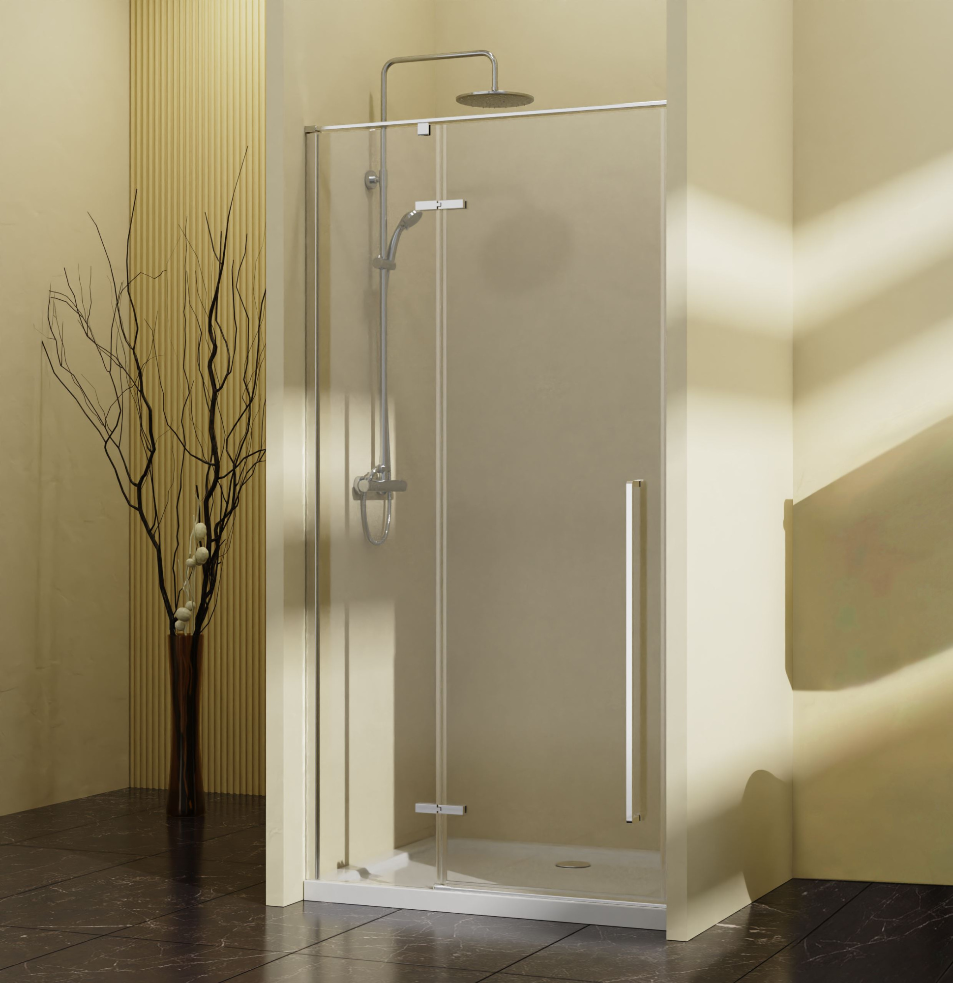 Душевая дверь Vincea Slim-N VDPH-5SN100CL 100 см стекла прозрачные, профиль хром