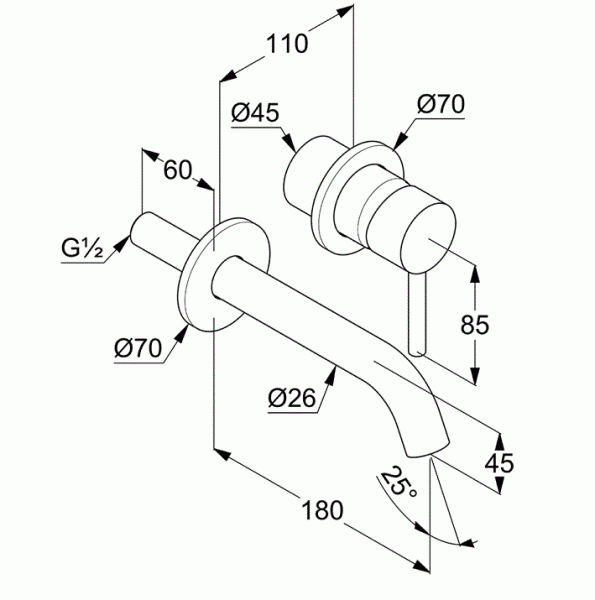 Смеситель для раковины Kludi Bozz 382445376 белый