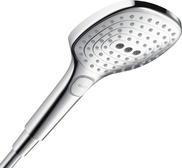 Душевая система со смесителем Hansgrohe Raindance Select E 27112400 монтаж настенная с термостатом хром/белый