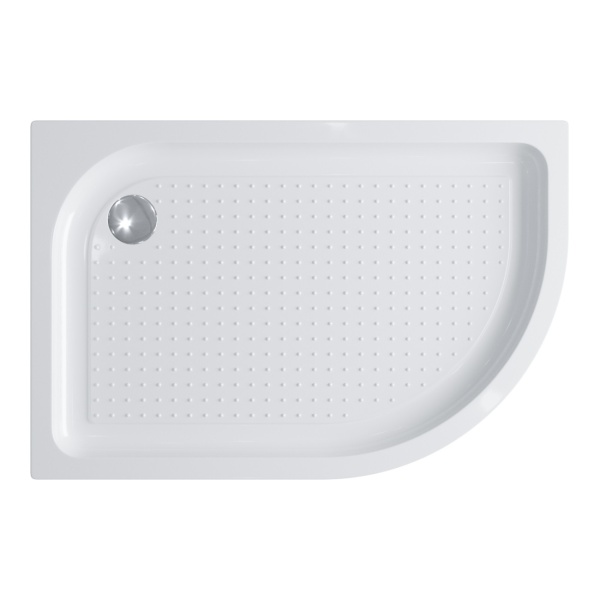 Душевой поддон низкий BelBagno  TRAY-BB-RH-120/80-550-15-W-L ассиметричный акрил 120x80 белый