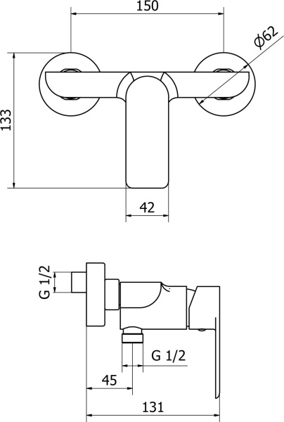 Комплект смесителей   Cezares Furore FURORE-DM-01-Cr 