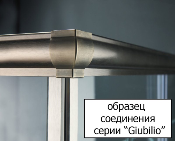 Душевой угол Cezares Giubileo GIUBILEO-A-2-100-SCORREVOLE-CP-Cr квадратная   стекла прозрачные с узором, профиль хром
