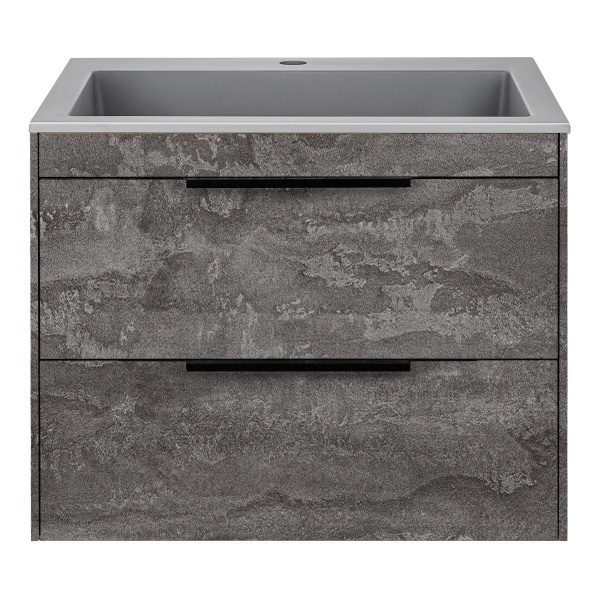 Тумба  подвесная Vincea Chiara 2D VMC-2C2600GS 60 см  2 ящика цвет G.Stone 