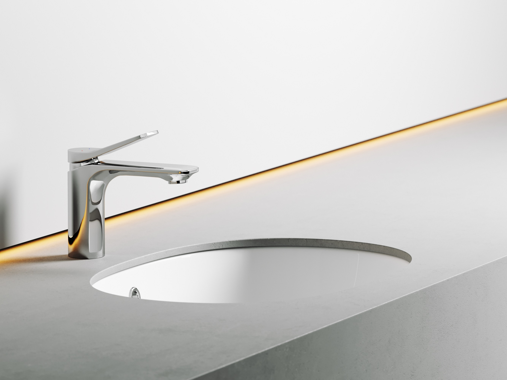 Раковина встраиваемая снизу овальная Ceramica Nova Element CN6044 фарфор цвет белый