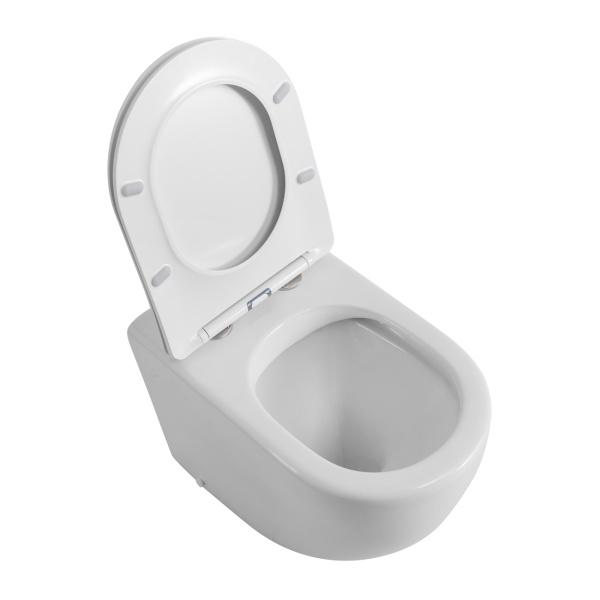 Унитаз приставной BelBagno Sfera-R BB2141CBR/SC Rimless фаянс белый