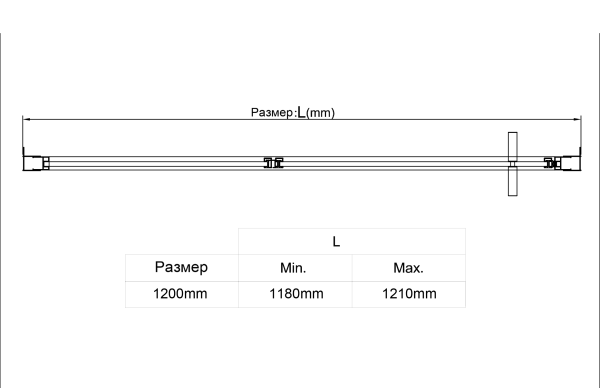 Душевая дверь Vincea Slim VDP-4SL120CL 120 см стекла прозрачные, профиль хром