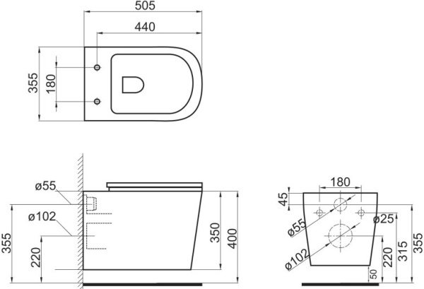 Унитаз подвесной BelBagno Veneto BB132CHR Rimless фаянс белый