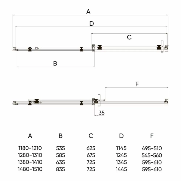 Душевая дверь Veconi Vianno VN74-140-01-C4 140 см стекла прозрачные, профиль хром