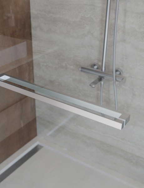 Душевой угол Cezares Lux LUX-AH-FS-1-70/90-C-CR прямоугольный 70x90 стекла прозрачные, профиль хром