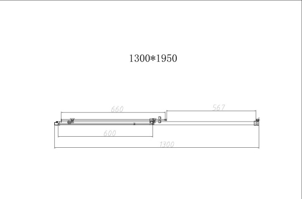 Душевая дверь Vincea Slim-N VDS-4SN130CLB 130 см стекла прозрачные, профиль черный
