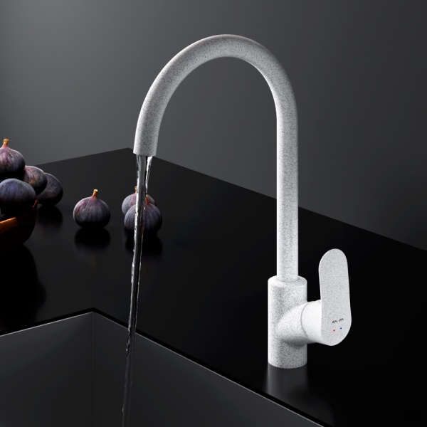 Смеситель для кухни Am.Pm Like F8007133 без подключения к фильтру белый