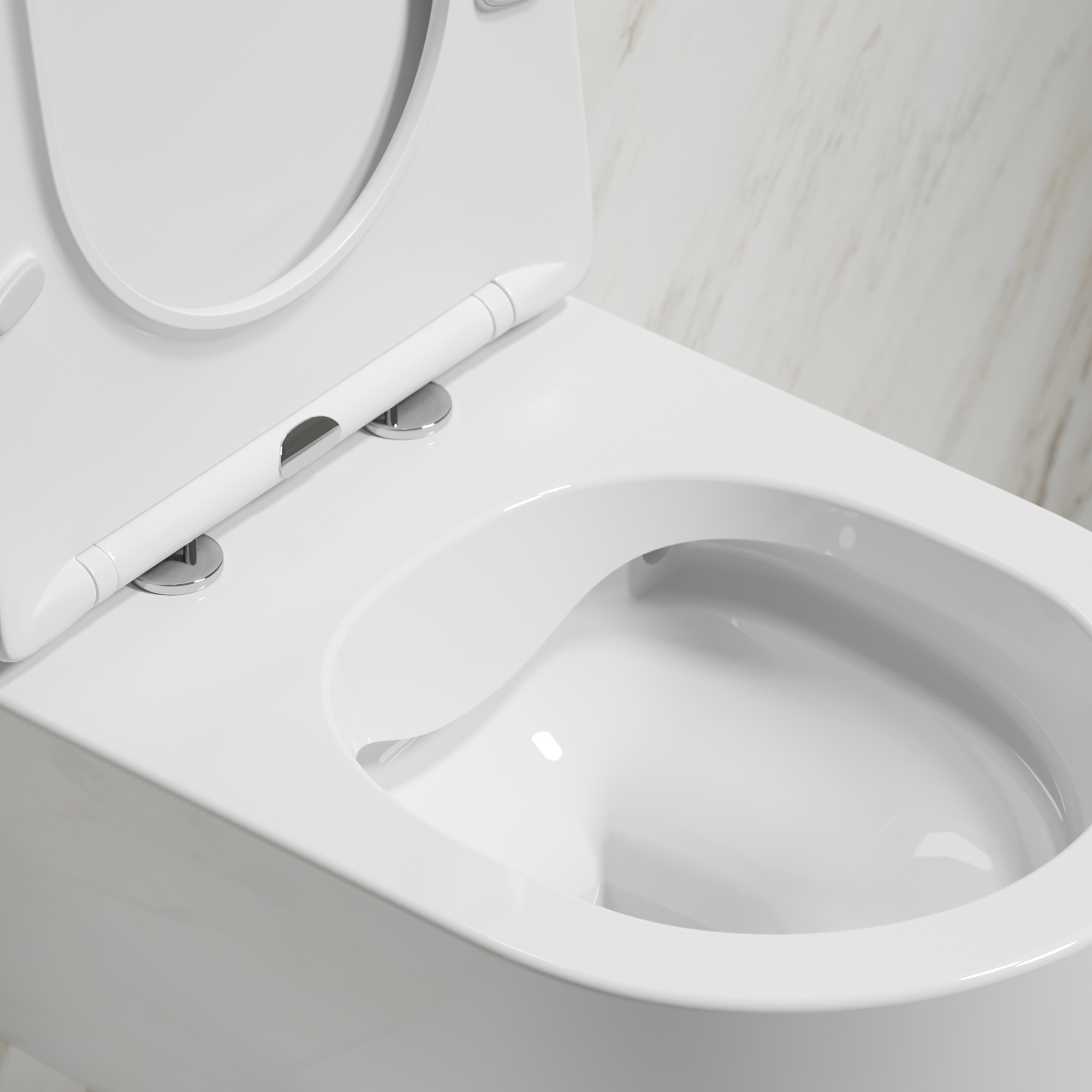 Унитаз подвесной Ceramica Nova Modena CN6063 Rimless фарфор белый