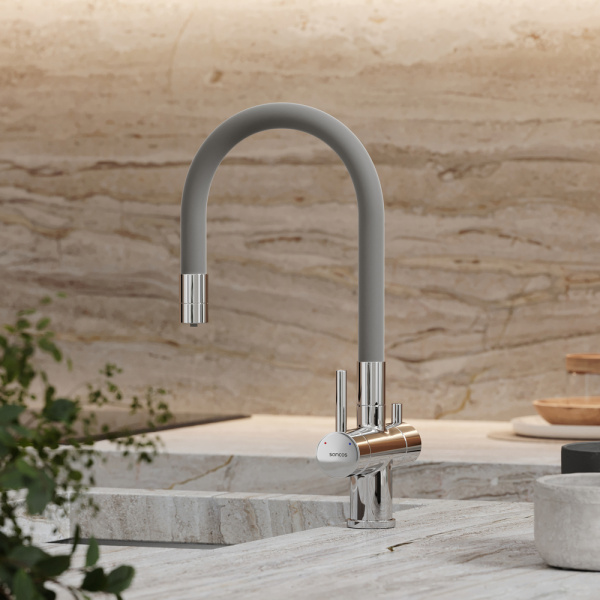 Смеситель для кухни Sancos Lucia SC4004CH с подключением к фильтру хром