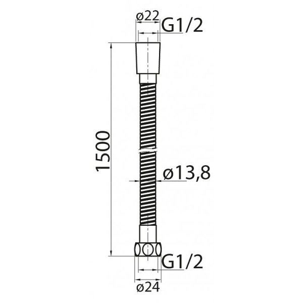 Шланг Cezares Czr CZR-U-FMDC-150-02 бронза 