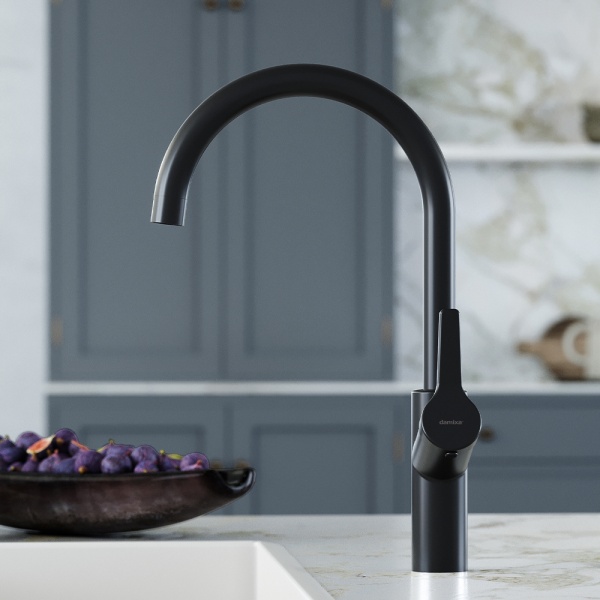 Смеситель для кухни Damixa Eclipse 310720300 без подключения к фильтру черный матовый