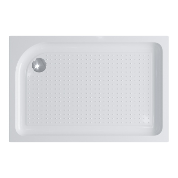 Душевой поддон низкий BelBagno  TRAY-BB-AH-100/80-15-W-L прямоугольный акрил 100x80 белый