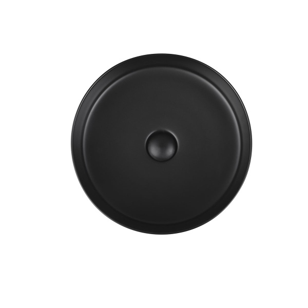 Раковина накладная круглая Vincea  VBS-216MB фарфор цвет черный матовый