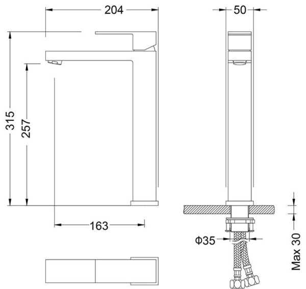 Смеситель для раковины Timo Selene 3011/16F белый