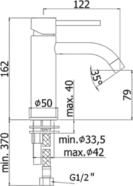 Смеситель для раковины Paffoni Light LIG071ST 