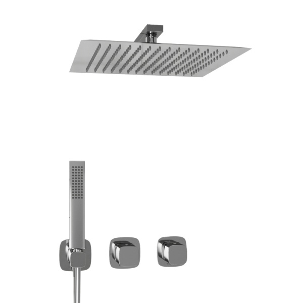 Душевая система со смесителем Wasserkraft Naab 8600 A8651.312.090.118.326.087.103 монтаж встраиваемая в стену без термостата хром
