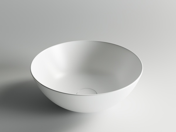Раковина накладная круглая Ceramica Nova Element CN6003 фарфор цвет белый матовый