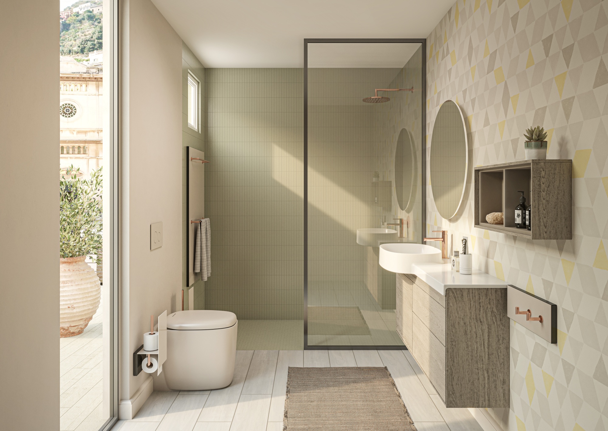 Смеситель для раковины VitrA Origin A4255526 медь