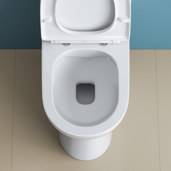 Унитаз напольный BelBagno Lounge  Rimless фаянс белый