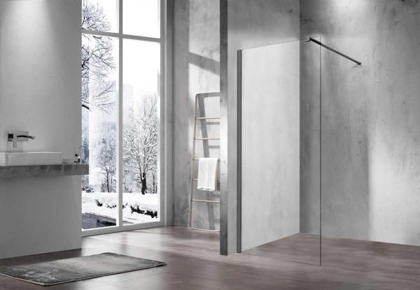 Душевая перегородка Vincea Walk in VSW-1H100CLGM 100 см, стекла прозрачные, профиль вороненая сталь