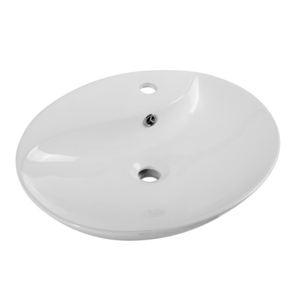 Раковина накладная овальная BelBagno  BB1370 фаянс цвет белый