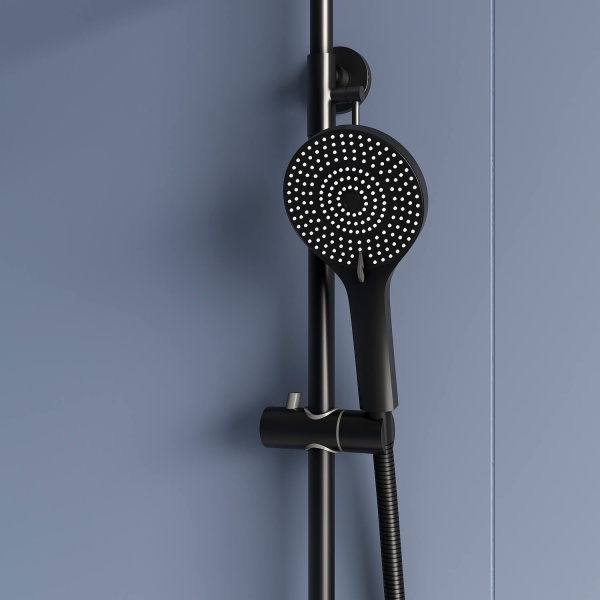 Душевая система со смесителем RGW Shower Panels 51140133-04 монтаж настенная без термостата черный