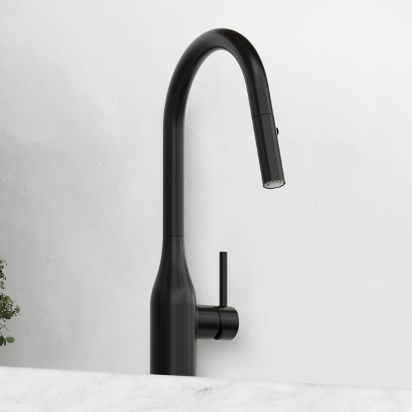 Смеситель для кухни Sancos Grand SC4002MB без подключения к фильтру черный матовый