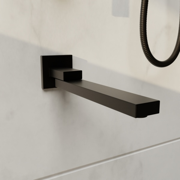 Душевая система со смесителем RGW Shower Panels 51140856-04 монтаж встраиваемая в стену без термостата черный