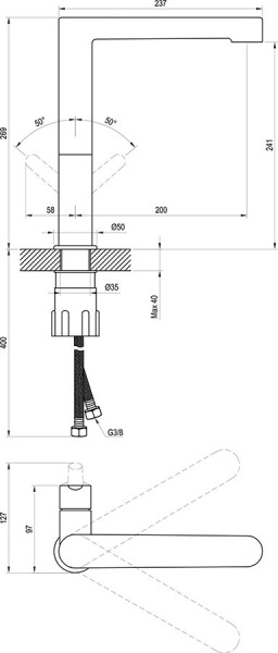 Смеситель для раковины Ravak Puri X070143 хром