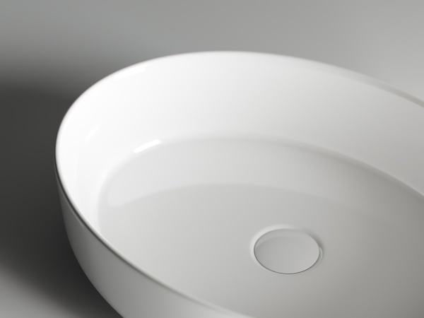 Раковина накладная овальная Ceramica Nova Element CN5002 фарфор цвет белый
