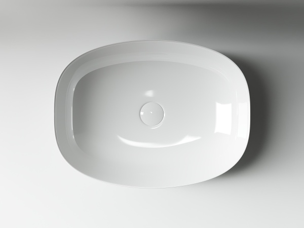 Раковина накладная овальная Ceramica Nova Element CN5005 фарфор цвет белый