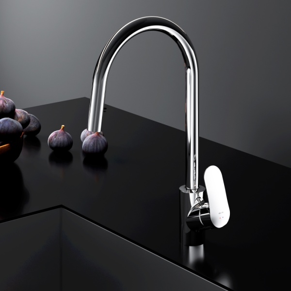 Смеситель для кухни Am.Pm Like F8012000 без подключения к фильтру хром/черный