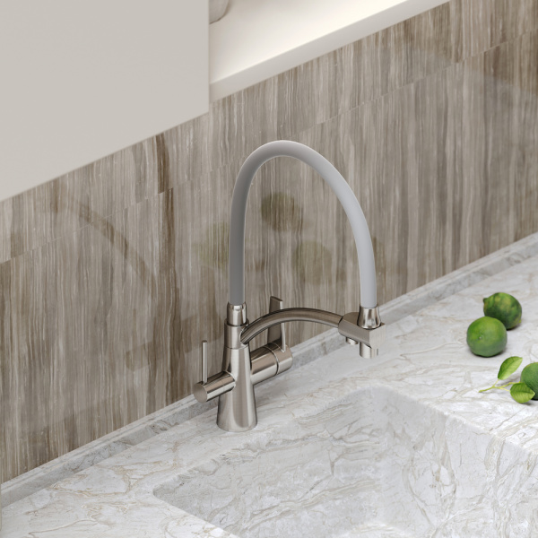 Смеситель для кухни Sancos Eri SC4001BN с подключением к фильтру брашированный никель