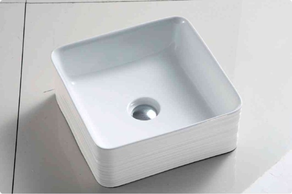 Раковина  квадратная  BelBagno  BB1421 фаянс цвет белый глянцевый