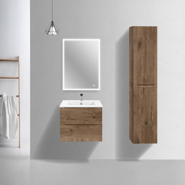 Тумба  подвесная Vincea Mia Slim VMC-2MC600S1VO 60 см  2 ящика цвет V.Oak 