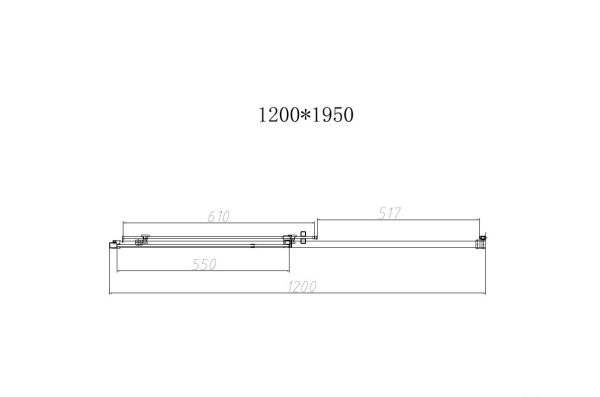 Душевая дверь Vincea Slim-N VDS-4SN120CGB 120 см стекла тонированные, профиль черный