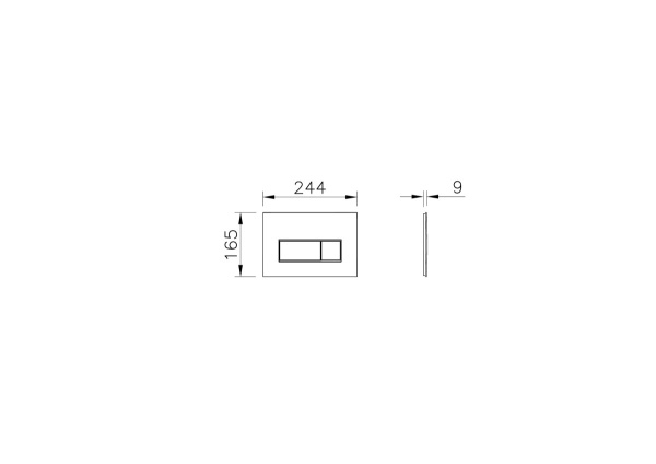 Кнопка смыва механическая VitrA Root Square 740-2340 цвет медь