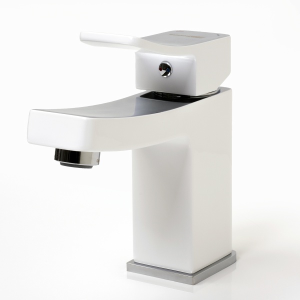 Смеситель для раковины Wasserkraft Aller 1063WHITE белый/хром