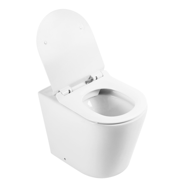 Унитаз приставной BelBagno Flay-R BB1003CBR Rimless фаянс белый