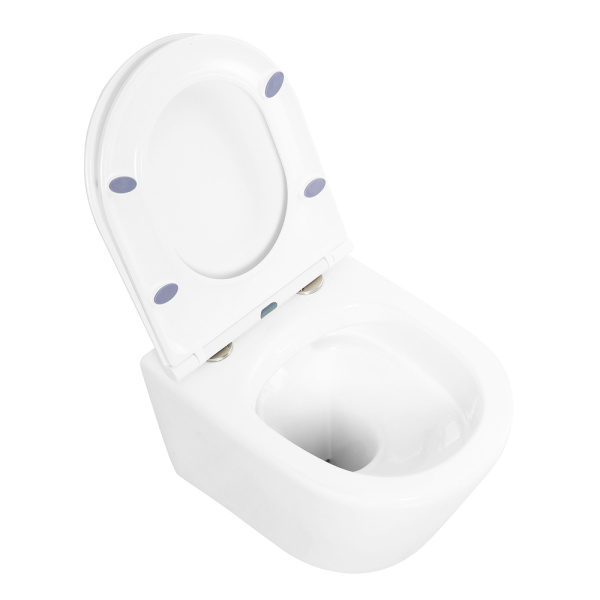 Унитаз подвесной BelBagno Tre BB8001CHR/SC Rimless фаянс белый
