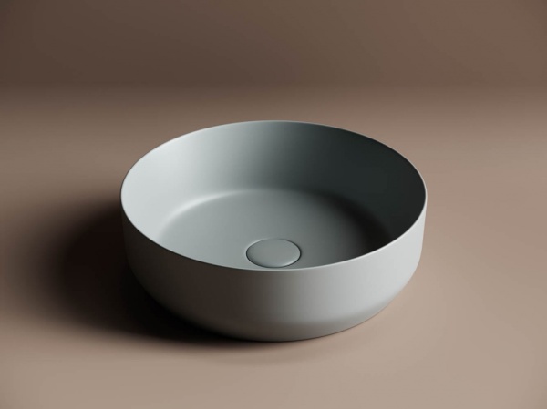 Раковина накладная круглая Ceramica Nova Element CN6022MH фарфор цвет серый матовый
