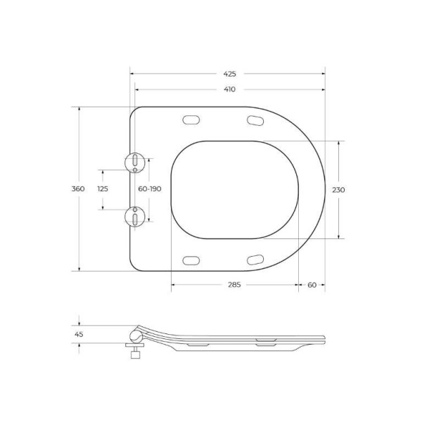 Крышка-сиденье BelBagno Uno BB3105SC цвет белый