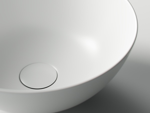 Раковина накладная круглая Ceramica Nova Element CN6003 фарфор цвет белый матовый