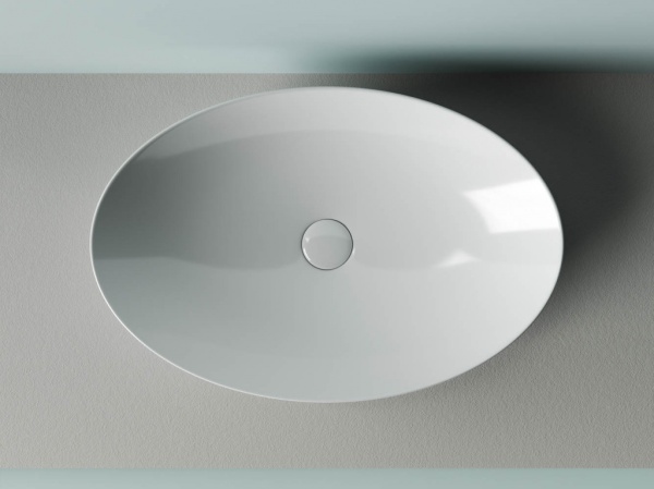 Раковина накладная овальная Ceramica Nova Element CN5018 фарфор цвет белый